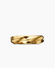 Cable Edge® Band Ring in 18K Yellow Gold, 6mm