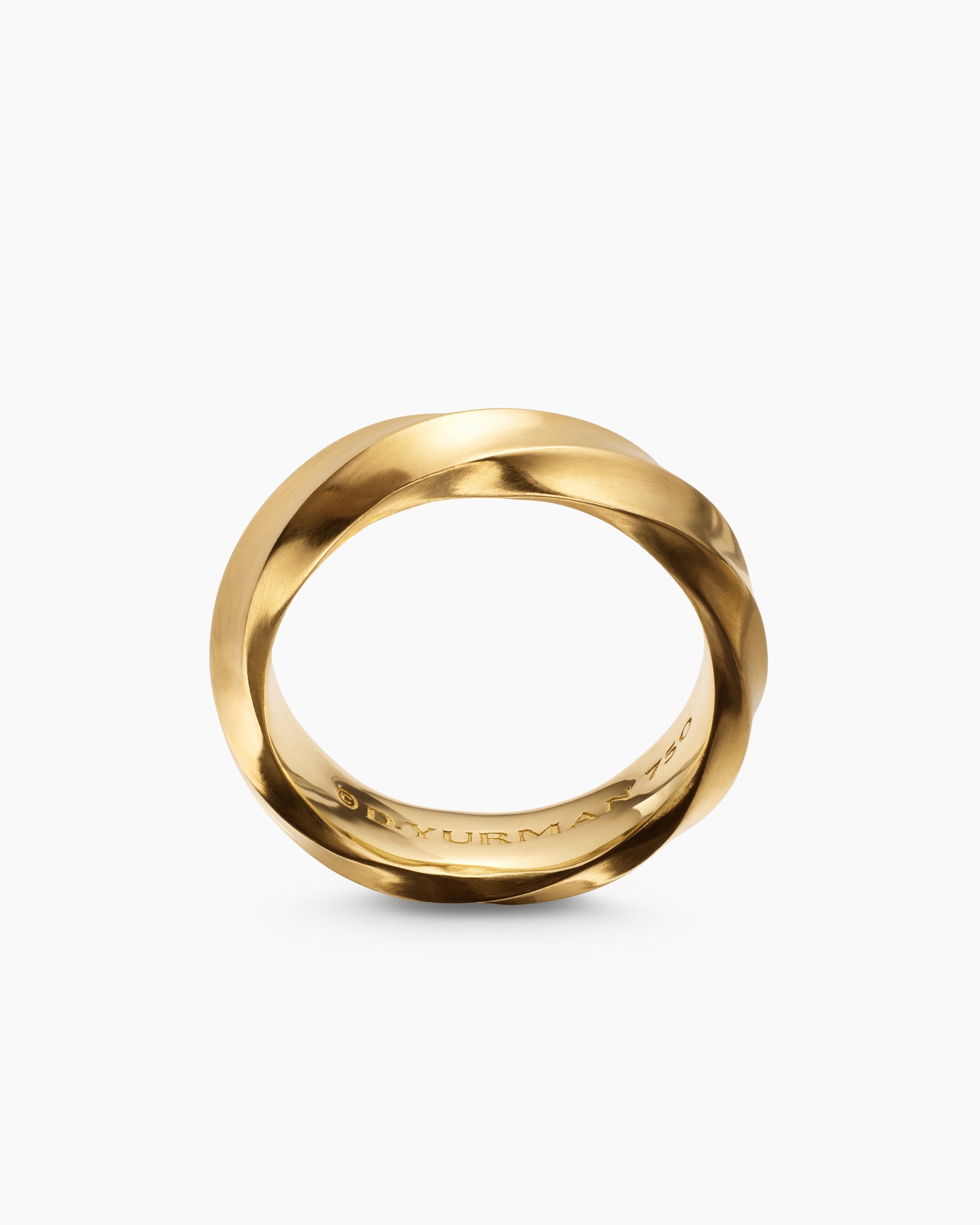 Cable Edge® Band Ring in 18K Yellow Gold, 6mm
