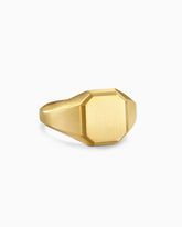 Streamline® Signet Ring in 18K Yellow Gold, 14mm