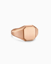 Streamline® Signet Ring in 18K Rose Gold, 14mm