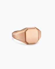 Streamline® Signet Ring in 18K Rose Gold, 14mm