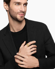 Streamline® Cigar Band Ring in 18K Yellow Gold, 10.5mm