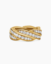 DY Helios™ Band Ring in 18K Yellow Gold with Diamonds, 9mm