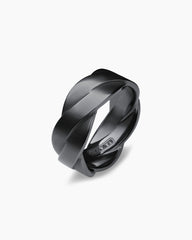 DY Helios™ Band Ring in Black Titanium, 9mm
