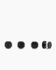 Streamline® Tuxedo Studs in Sterling Silver, 10.8mm