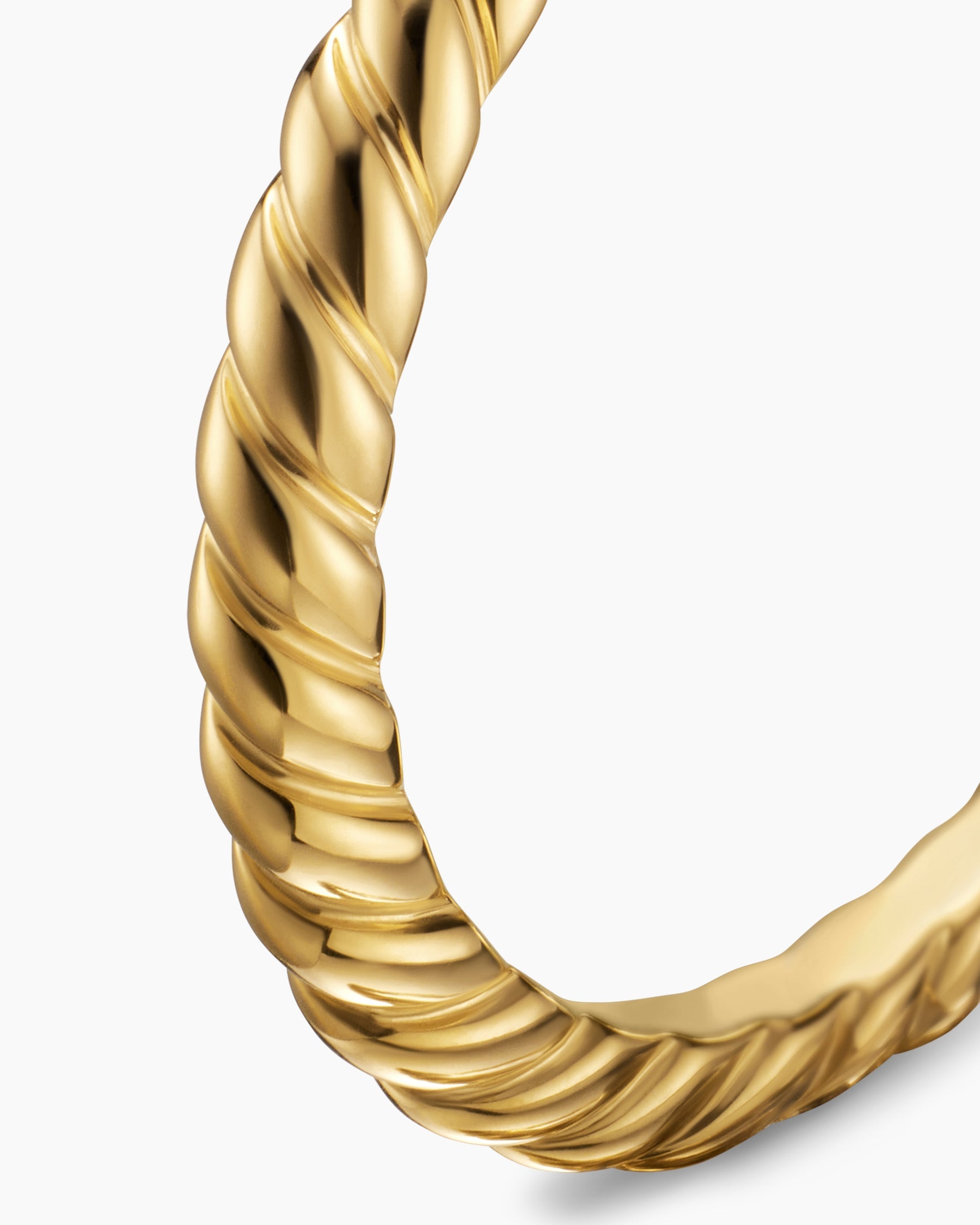 DY Cable Band Ring in 18K Yellow Gold, 2mm