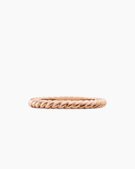 DY Cable Band Ring in 18K Rose Gold, 2.45mm