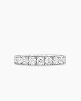 DY Eden Band Ring in Platinum with Diamonds, 3.6mm