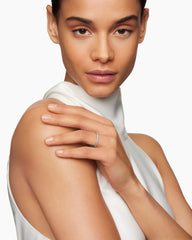 DY Eden Band Ring in Platinum with Pavé Diamonds, 1.85mm