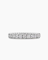 DY Eden Band Ring in Platinum with Diamonds, 2.8mm