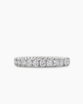 DY Eden Band Ring in Platinum with Diamonds, 2.8mm
