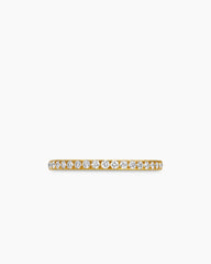 DY Eden Partway Band Ring in 18K Yellow Gold with Diamonds, 1.85mm
