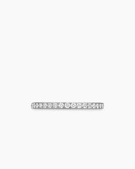 DY Eden Partway Band Ring in Platinum with Diamonds, 1.85mm