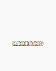 DY Eden Partway Band Ring in 18K Yellow Gold with Diamonds, 2.8mm