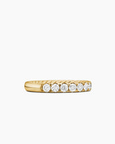 DY Eden Partway Band Ring in 18K Yellow Gold with Diamonds, 2.8mm