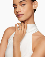 DY Infinity Band Ring in 18K Rose Gold with Diamonds, 4.18mm