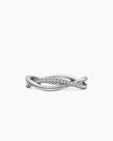 DY Infinity Band Ring in Platinum with Diamonds, 4.18mm