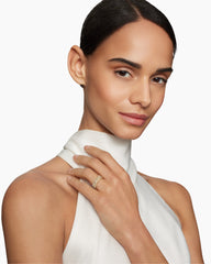 Continuance® Three Row Band Ring in 18K Yellow Gold with Diamonds, 6mm