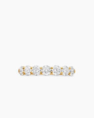 DY Eden Partway Band Ring in 18K Yellow Gold with Diamonds, 2.5mm