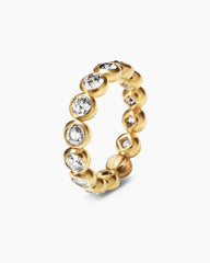 DY Infinity Band Ring in 18K Yellow Gold with Round Diamonds, 4.8mm