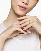 DY Infinity Band Ring in 18K Yellow Gold with Round Diamonds, 4.8mm