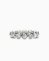 DY Infinity Band Ring in Platinum with Round Diamonds, 4.8mm