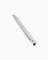 Cable Pencil in Sterling Silver with Black Onyx