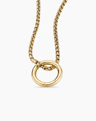 Smooth Amulet Holder in 18K Yellow Gold, 12.3mm