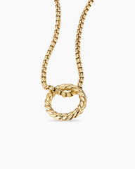 Cable Amulet Holder in 18K Yellow Gold, 12.8mm