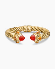 Renaissance® Classic Cable Bracelet in 18K Yellow Gold with Carnelian and Madeira Citrine, 10mm
