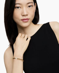 Cablespira® Flex Bracelet in 18K Yellow Gold with Turquoise, 4mm