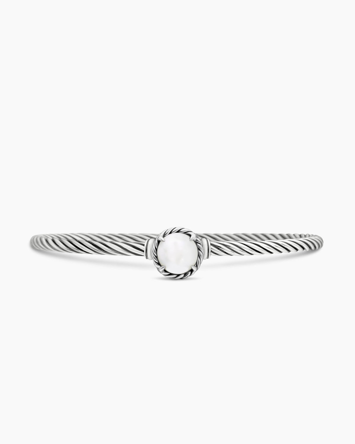 Petite Chatelaine® Bracelet in Sterling Silver with Pearl, 3mm