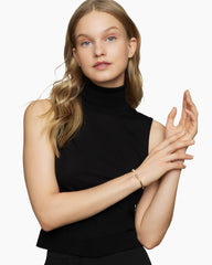 Helena Bracelet in 18K Yellow Gold with Pearls and Diamonds, 4mm