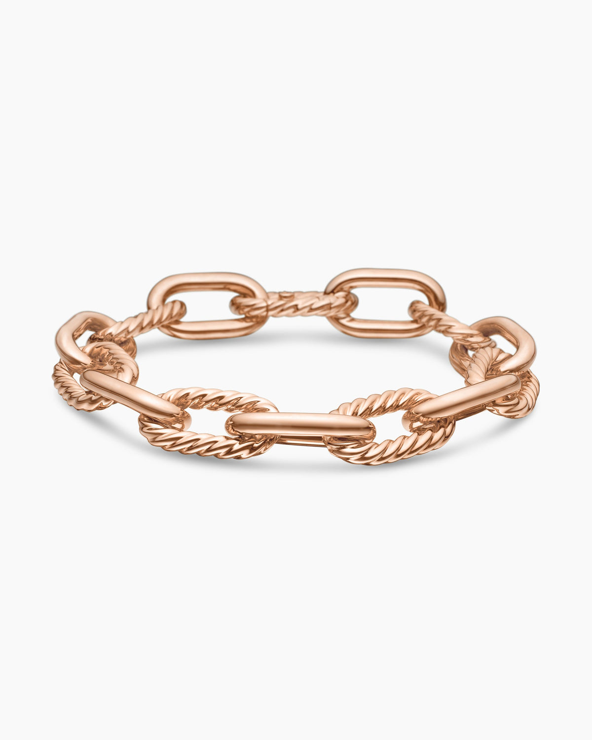 DY Madison® Chain Bracelet in 18K Rose Gold, 11mm