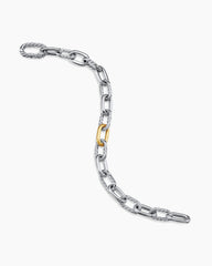 DY Madison® Chain Bracelet in Sterling Silver with 18K Yellow Gold, 8.5mm