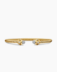 Renaissance® Cablespira Bracelet in 18K Yellow Gold with Diamonds, 3.5mm
