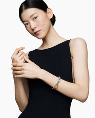 DY Madison® Chain Bracelet in Sterling Silver with 18K Yellow Gold, 13.5mm