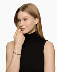 Helena Center Station Bracelet in Sterling Silver with 18K Yellow Gold and Diamonds, 6mm