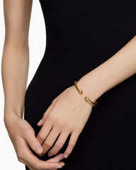 Classic Cablespira® Bracelet in 18K Yellow Gold with Citrine and Diamonds, 5mm