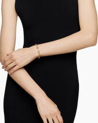 Classic Cablespira® Bracelet in 18K Yellow Gold with Gold Domes and Diamonds, 5mm