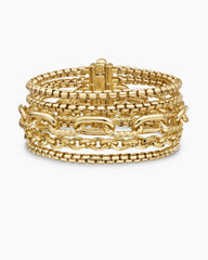 Multi Row Chain Bracelet in 18K Yellow Gold, 29mm