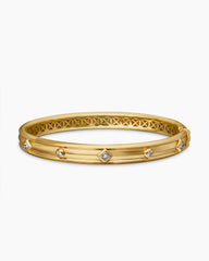 Modern Renaissance® Bangle Bracelet in 18K Yellow Gold with Diamonds, 8mm