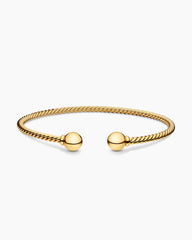 Solari Cablespira® Bracelet in 18K Yellow Gold with Gold Domes, 2.6mm