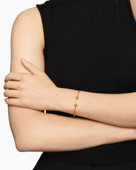 Solari Cablespira® Bracelet in 18K Yellow Gold with Gold Domes, 2.6mm