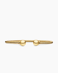 Solari Cablespira® Bracelet in 18K Yellow Gold with Gold Domes, 2.6mm