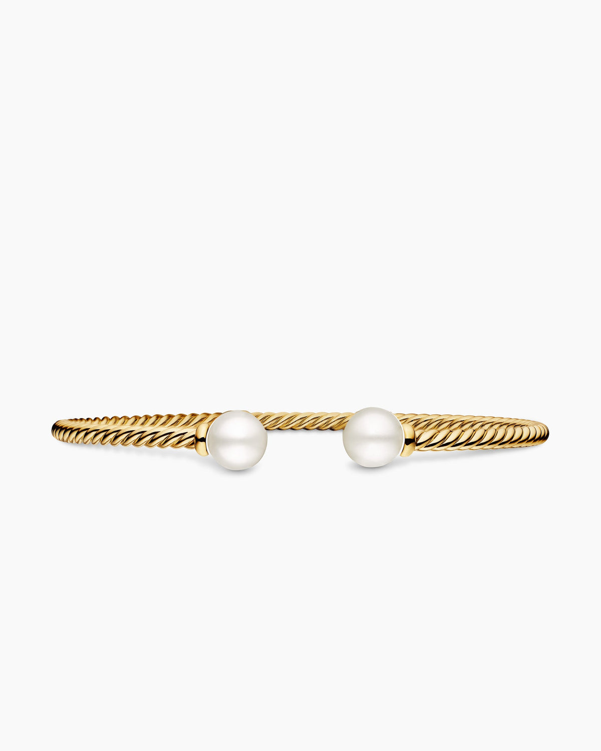 Solari Cablespira® Bracelet in 18K Yellow Gold with Pearls, 2.6mm