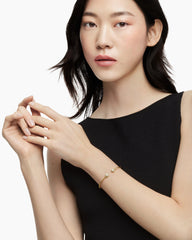 Solari Cablespira® Bracelet in 18K Yellow Gold with Diamonds, 2.6mm