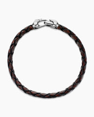 Armory® Bracelet in Brown Leather with Sterling Silver, 10.7mm
