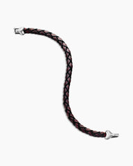 Armory® Bracelet in Brown Leather with Sterling Silver, 10.7mm