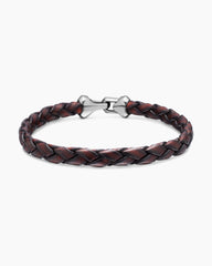 Armory® Bracelet in Brown Leather with Sterling Silver, 10.7mm